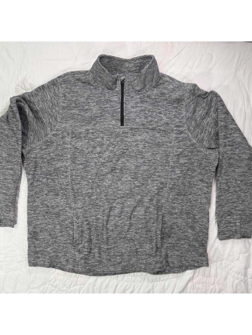 Grey Tek Gear quarter zip sweatshirt Size 3XL